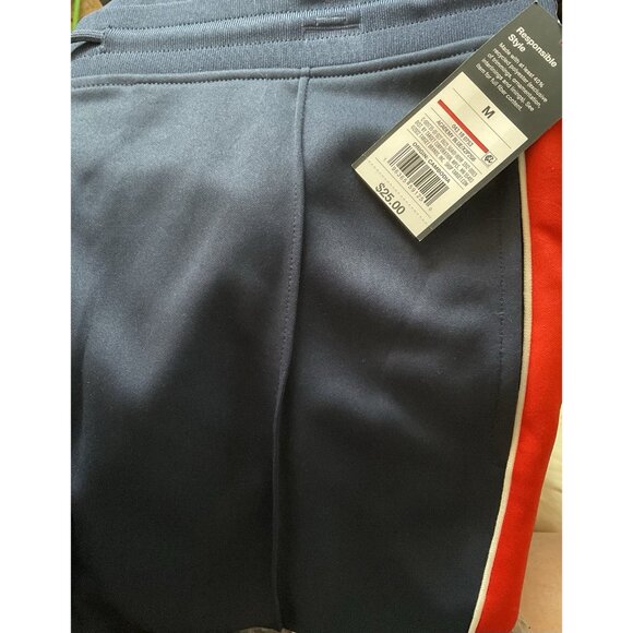 Mens Original Use Navy & Red Athletic Track Pants M Size - Picture 2 of 2